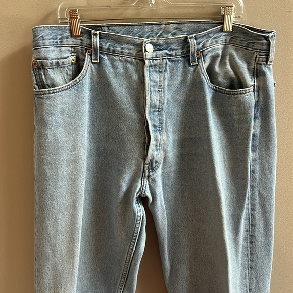 Levi’s 501 Button Fly Jeans 100% Cotton 38 Waist - Picture 1 of 12